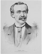 obrázek zesnulého: „Josef Lev, 1832 - 1898“