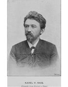 obrázek zesnulého: „Karel Václav Rais, 1859 - 1926“